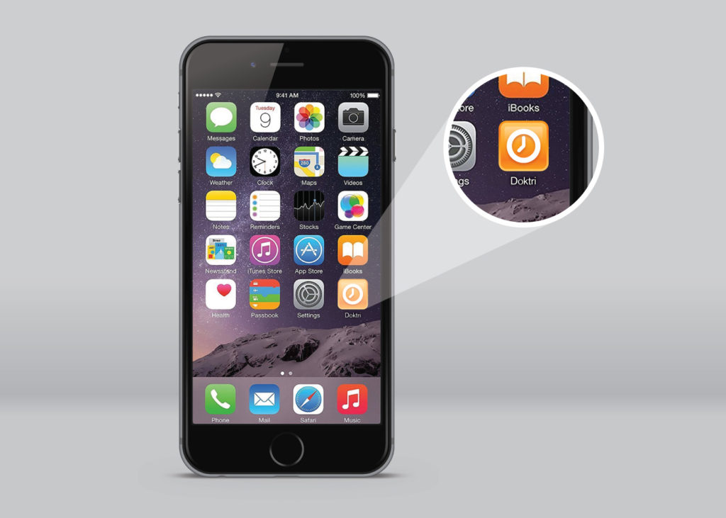 Display of the Doktri App Icon on iPhone