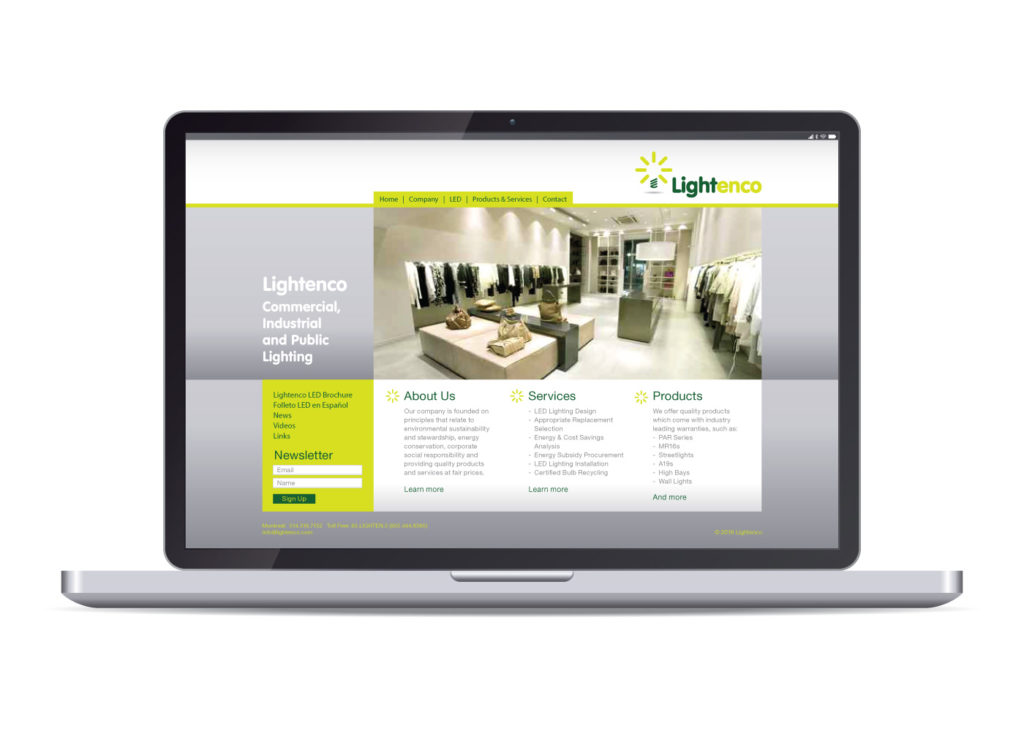Lightenco Website Design