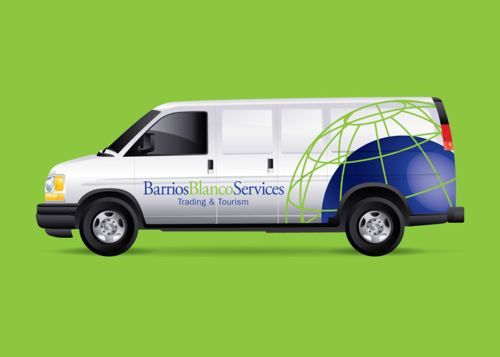 Barrios Blanco Vehicle Wrapping Design: Cargo Van