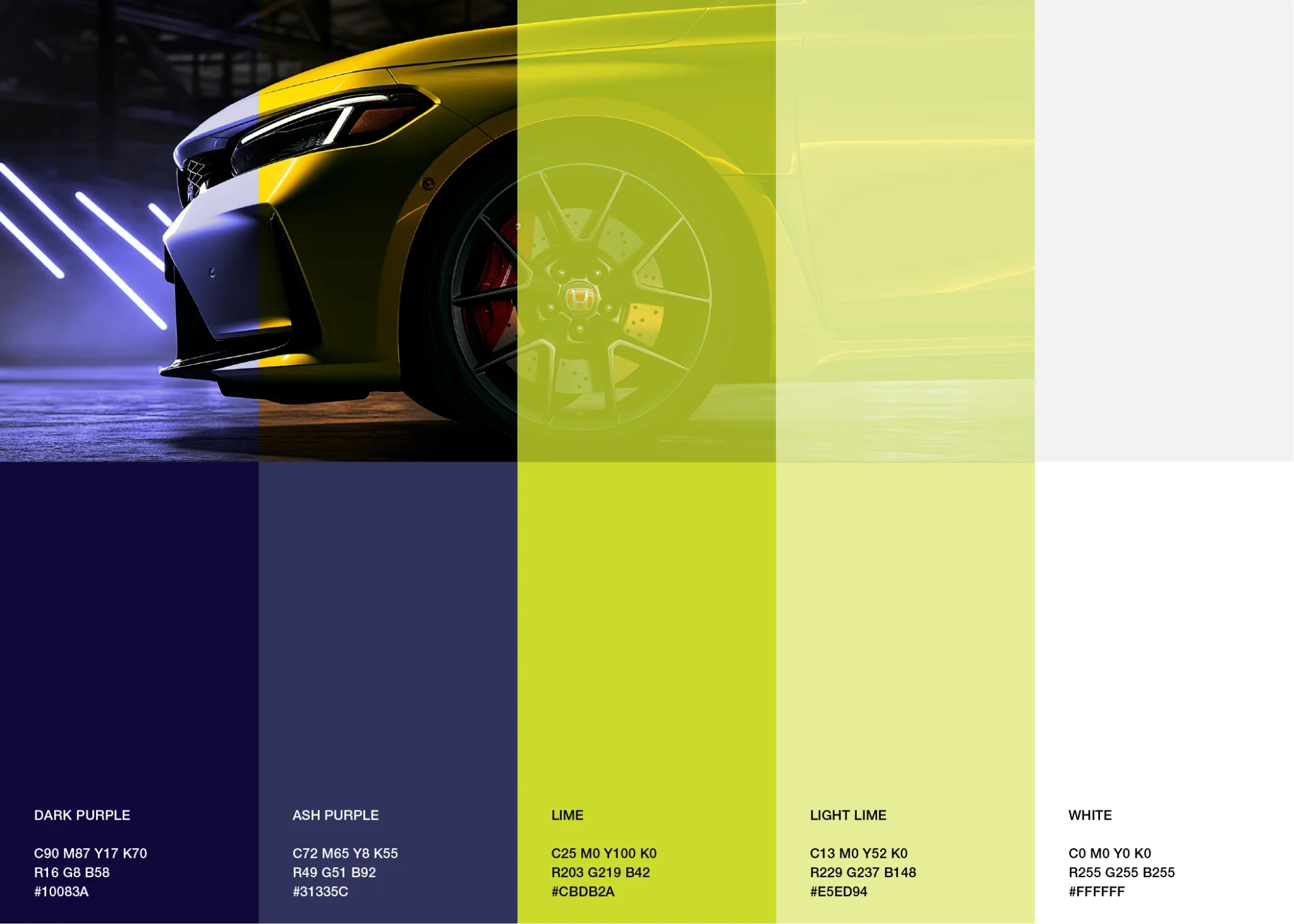 Play Car Miami Colour Palette